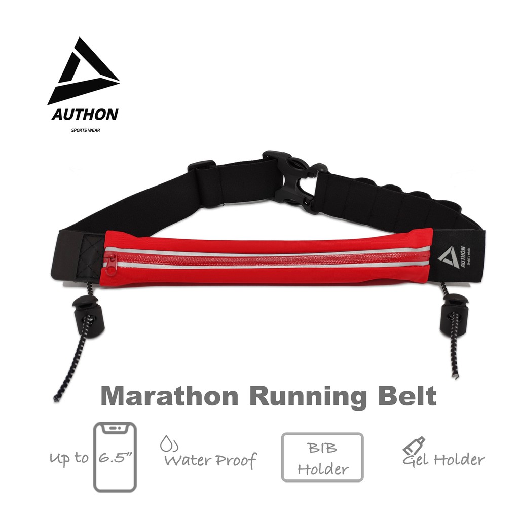 ภาพสินค้ากระเป๋าคาดเอววิ่ง AUTHON Marathon Running Belt กระเป๋าวิ่ง กันน้ำ จากร้าน hnoonene บน Shopee ภาพที่ 4
