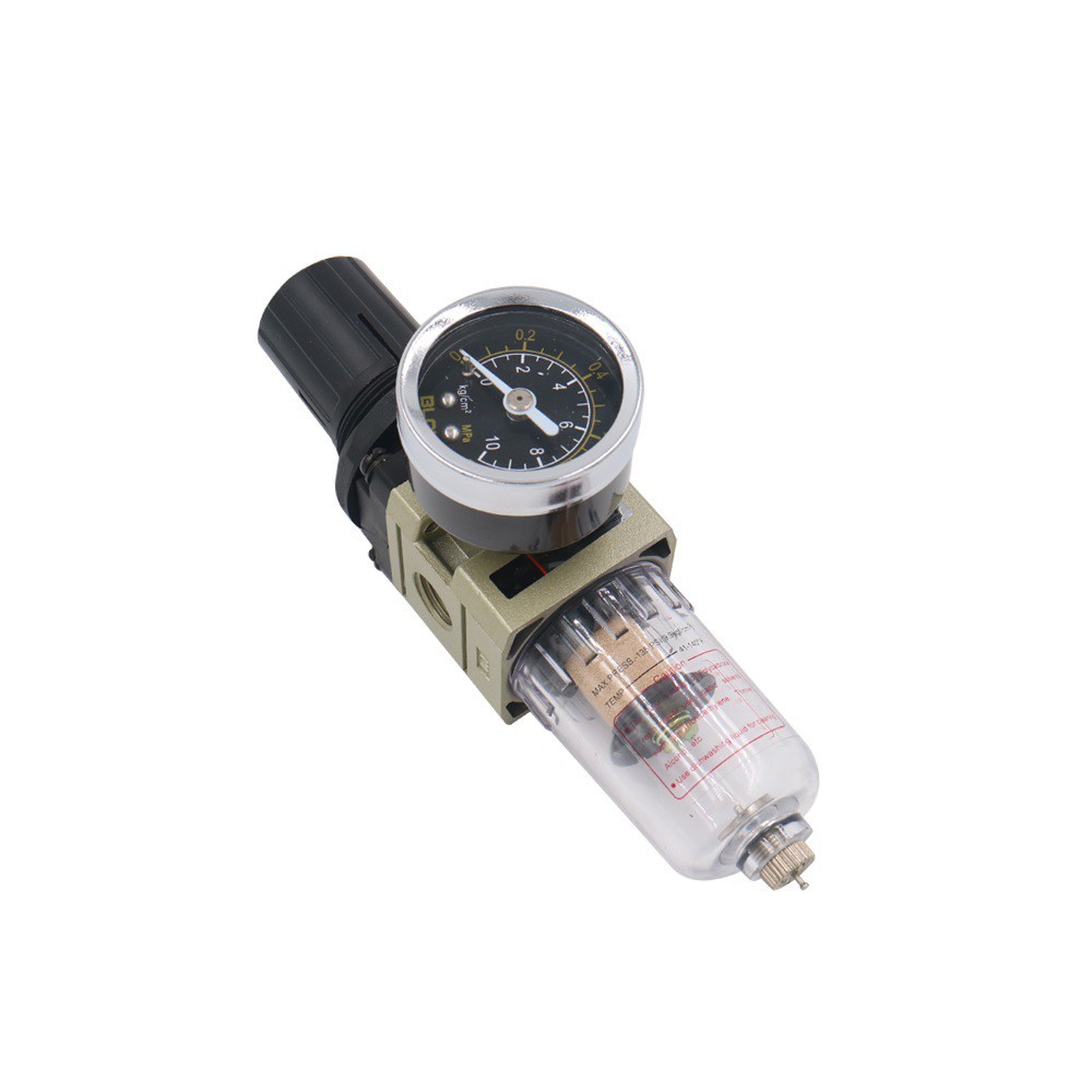 AW2000 ชุดกรองลม, ตัวดักน้ำ, ปรับแรงดันลม Filter Regulator ขนาด 1/4 ...
