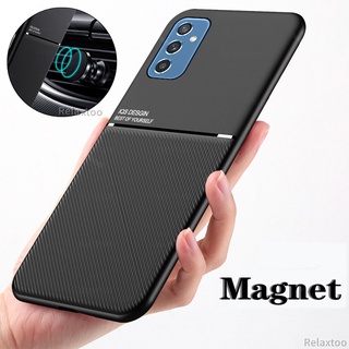 รูปภาพขนาดย่อของMatte Silicone Shockproof Cover For Samsung Galaxy M52 5G Soft Phone Case Samsung M 52 5G Car Magnetic Leather Back Cover Casingลองเช็คราคา