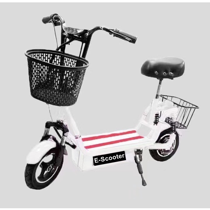 ใหม่-สกูตเตอร์ไฟฟ้า-electric-scooter-24v-ไฟหน้า-ไฟหลัง-led-e-scooter-มอเตอร์-350w-รองรับน้ำหนัก-200-กิโลกรัม