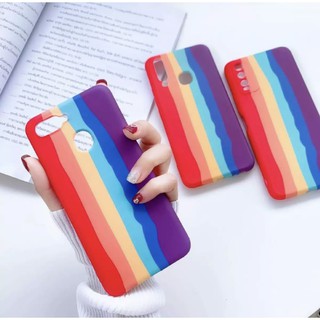 [ พร้อมส่ง ] Case Vivo Vivo Y91 / Y91i / Y95 / Y93 รุ่นวีโว่ งานกำมะหยี่สายรุ้ง เคสสายรุ้งไล่โทนสีนิ่ม พร้อมส่งจากไทย