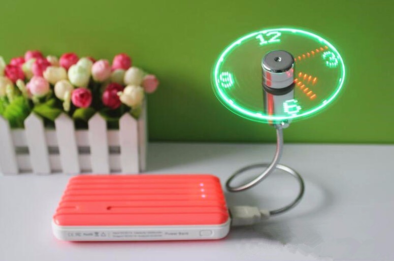 นาฬิกาพัดลม led นาฬิกาพัดลม นาฬิกา led USB LED Fan Clock Shopee Thailand