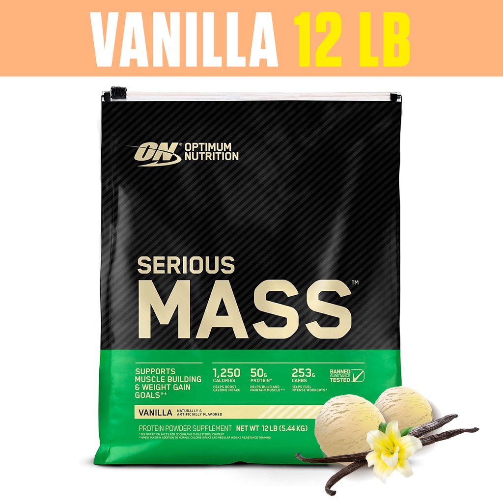 ภาพสินค้าOptimum Nutrition Serious Mass Protein Weight Gainer 12 Lbs มีส่วนช่วยเสริมสร้างกล้ามเนื้อ และเพิ่มน้ำหนัก จากร้าน alive.official บน Shopee ภาพที่ 2