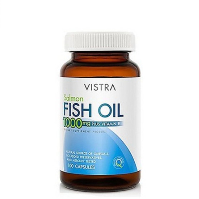 ภาพหน้าปกสินค้าVistra Salmon Fish Oil 1000mg 100caps น้ำมันปลา 100 แคปซูล จากร้าน savedrug_official_store บน Shopee