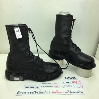 สินค้า รองเท้าคอมแบท Combat shoes หนังสีดำ สภาพดี ทรงสวย มือสอง คัดเกรด ของนอก เกาหลี