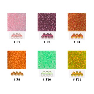 Drop 3.4mm # F10 เม็ดบีด ลูกปัดแก้ว ทรงหยดน้ำ Miyuki Drop Beads