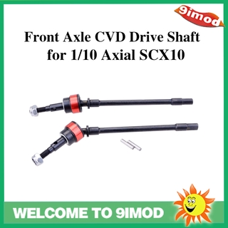 เพลาเหล็ก CVD ด้านหน้า และด้านหลัง สําหรับอัพเกรดรถไต่หินบังคับ 1/10 Axial SCX10 2 ชิ้น