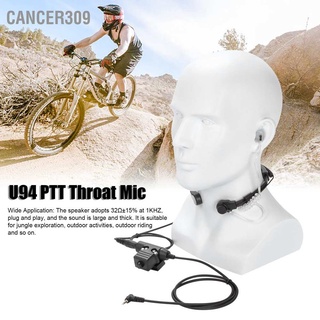 Cancer309 หูฟังไมโครโฟน 7.1 มม. และ U94 Ptt สีดํา สําหรับ Yaese Vx‐3R