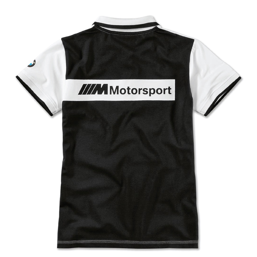 bmw-motorsport-logo-เสื้อโปโลสตรี-สีขาว-ดำ-ไซต์-xs-xl