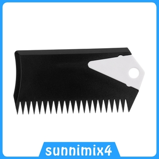 Plastic Surfboard Wax Comb SUP Surf Board Wax Remove Comb with Fin Key Black