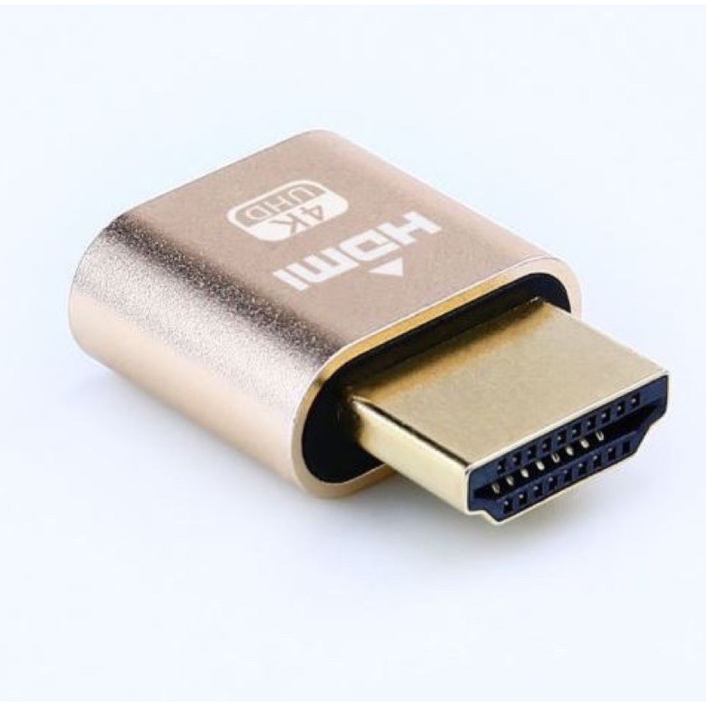 HDMI Dummy สำหรับขยายจอ Remote AnyDesk/TeamViewer/RDP/UltraViewer