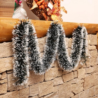 ภาพหน้าปกสินค้า2M Christmas Garland Wall Door Restaurant Bar Kitchen Tops Ribbon Garland Christmas Ornament New Year Decoration ที่เกี่ยวข้อง