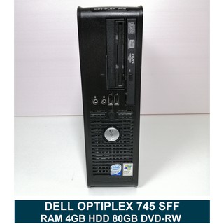 สินค้า คอม DELL OPTIPLEX 745/755/760/360/320 Intel Core 2 Duo / RAM 4GB / HD 80GB หรือ Dell Optiplex รุ่นที่สเปคสูงกว่า