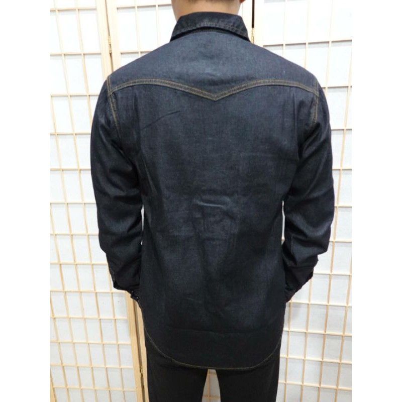 เสื้อยีนส์แขนยาวกระดุมมุกm-2xl