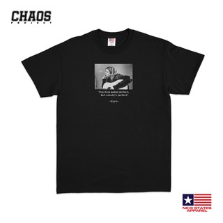 เสื้อยืดโอเวอร์ไซส์Kurt Cobain - ไม่มีใครสมบูรณ์แบบ | เสื้อยืด พิมพ์ลายแฟนคลับS-4XL