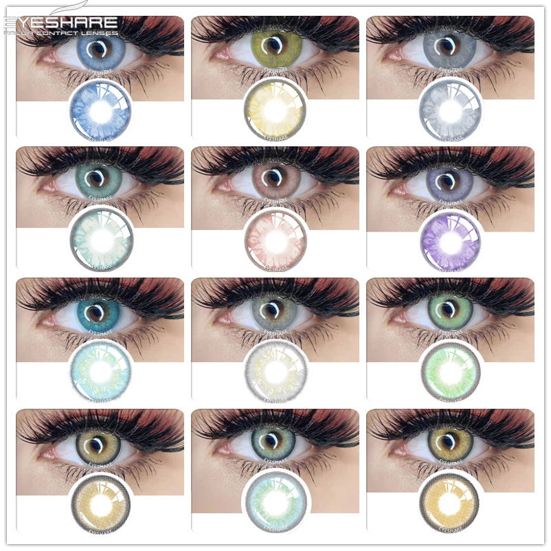 eyeshare-คอนแทคเลนส์หลากสี-12-สีสําหรับแต่งหน้าเครื่องสําอาง