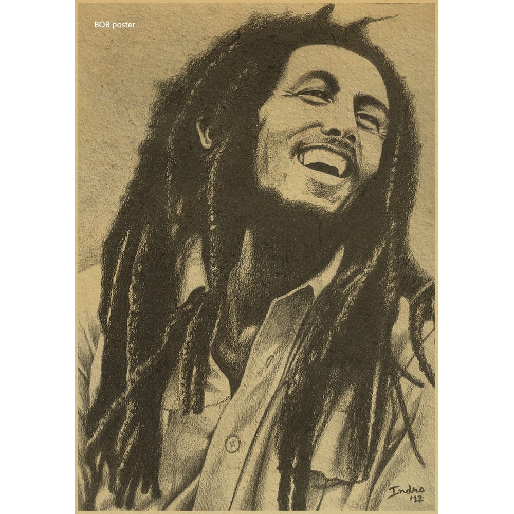 bob-marley-retro-poster-kraft-music-painting-vintage-poster-nostalgic-old-reggae-rock-poster