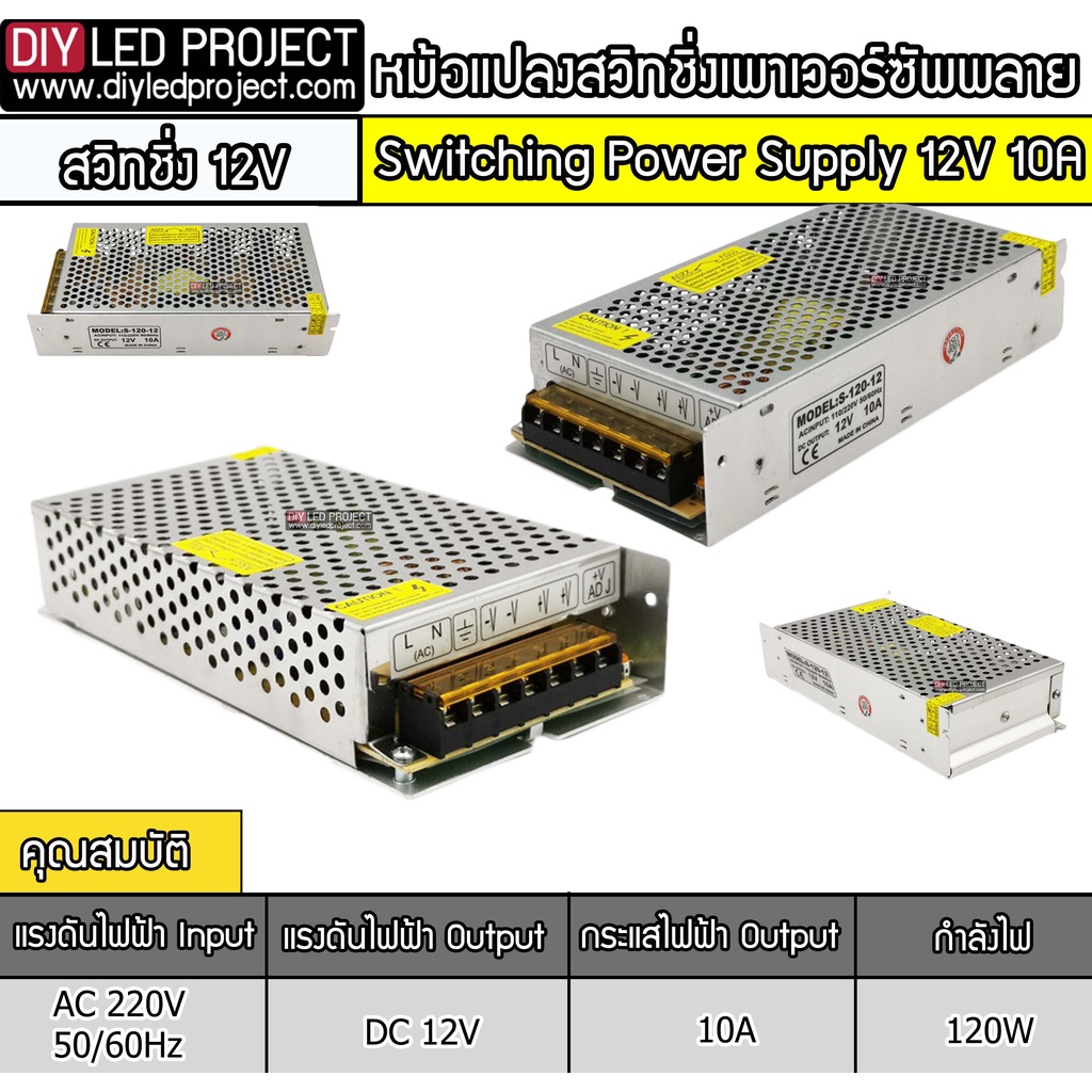 หม้อแปลงสวิทชิ่งเพาเวอร์ซัพพลาย-12v-10a