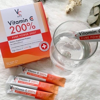 ภาพขนาดย่อของภาพหน้าปกสินค้าวิตซีเพียว 200% วิตซีเพียวน้องฉัตร Vitamin C 200% Pure Power Shot จากร้าน airiiphu บน Shopee ภาพที่ 3