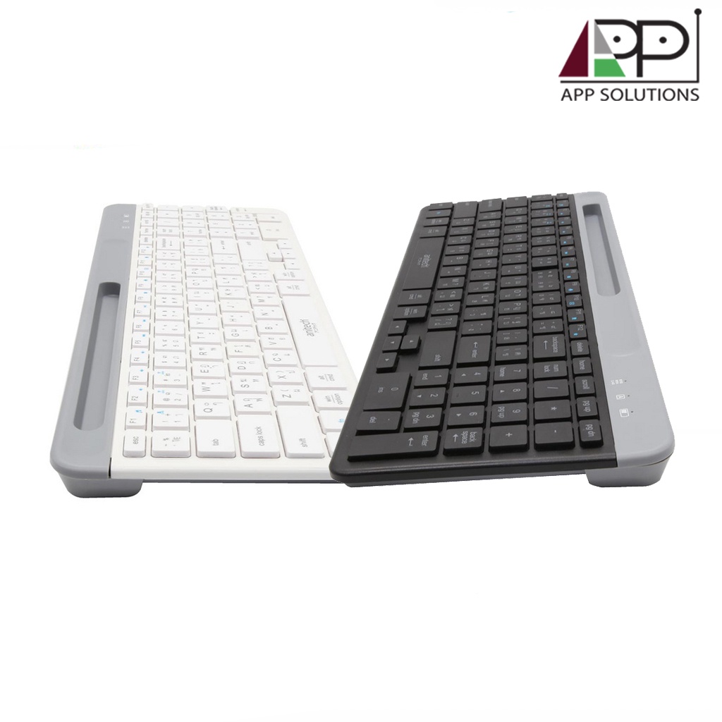anitech-คีย์บอร์ด-keyboard-bluetooth-and-wireless-รุ่นp505-white-black-ประกัน2ปี