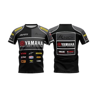 ภาพหน้าปกสินค้าใหม่ เสื้อพิมพ์ลาย Yamaha Factory Raczing  ผ้าแห้งเร็ว ขี่มอเตอร์ไซค์แห้งเร็ว คุณภาพเกรดพรีเมียม ราคาโรงงาน ที่เกี่ยวข้อง