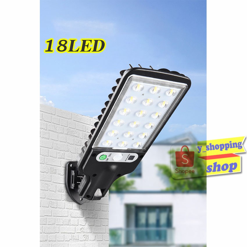 ภาพหน้าปกสินค้า616A Solar motion sensor light 18 LED 3 โหมด ไฟติดผนังโซล่าเซลล์พลังงานแสงอาทิตย์ เซ็นเซอร์ *