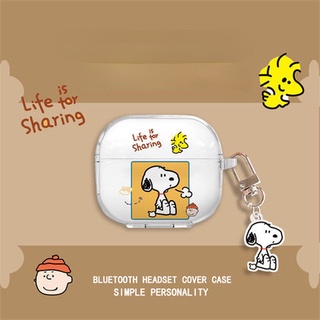 【จัดส่งรวดเร็ว】เคสหูฟัง แบบนิ่ม ลายสตรอเบอร์รี่ หมี และสนูปปี้น่ารัก สําหรับ Disney F6