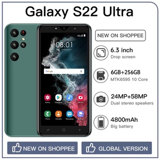 ภาพหน้าปกสินค้าซื้อ 1 แถม 1 officiaIโทรศัพท์ S22 Ultra 6.3นิ้ว มือถือเดิม 8GB+256GB มือถือราคาถูก ซิมการ์ดคู่ 5G สนับสนุนไทย สมาร์ทโฟน ที่เกี่ยวข้อง