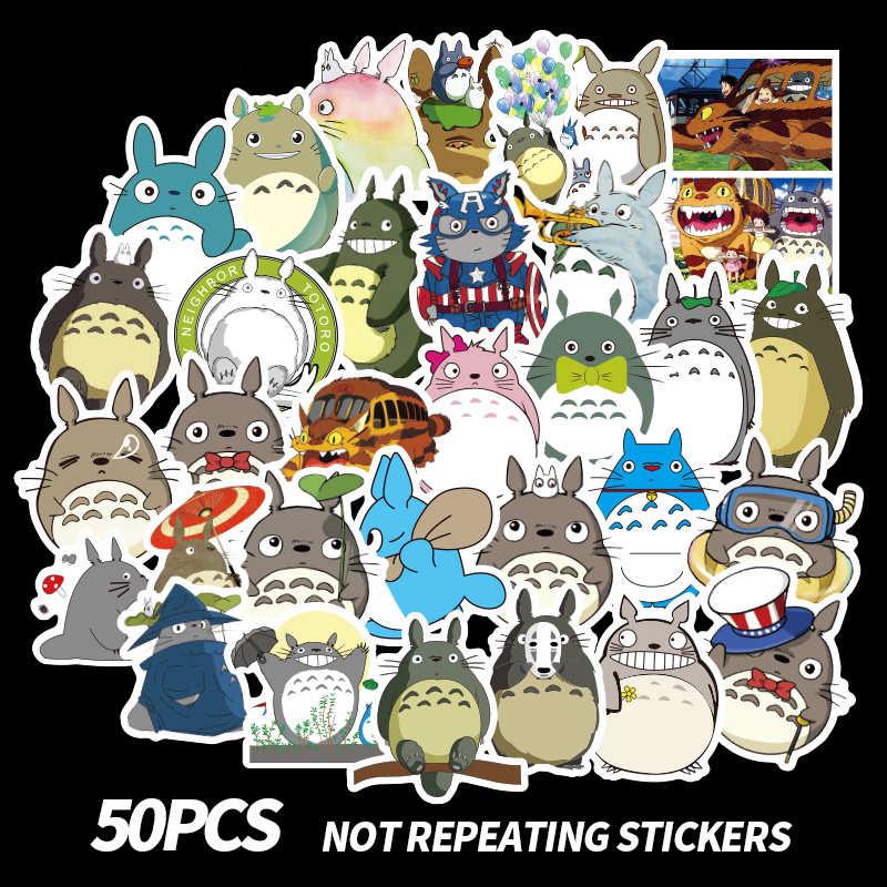 สติกเกอร์ ลายการ์ตูน Totoro กันน้ำ สำหรับตกแต่งกระเป๋าเดินทาง 50 ชิ้น