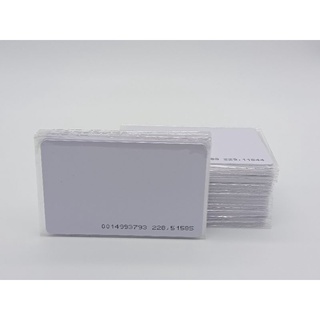 บัตรพลาสติกเปล่า PVC Proximity R/O หนา 0.8mm.โชว์เลข แพ็ค 100 ใบ