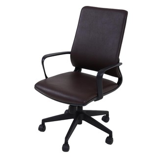 Office chair OFFICE CHAIR FURDINI HAPER B605-10 PU RED BROWN Office furniture Home &amp; Furniture เก้าอี้สำนักงาน เก้าอี้สำ