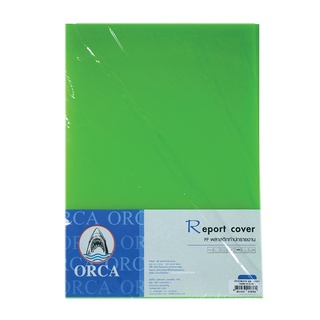 ออร์ก้า พลาสติกปกรายงาน PP A4 แพ็ค 50 แผ่น คละสี101356ORCA A4 Clear Plastic Cover Color 50Pcs/Pack
