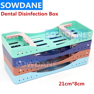 Dental Plastic Disinfection Placing Box Tray Dental Tool Instrument Sterilization Box Disinfection Plate Autoclavable