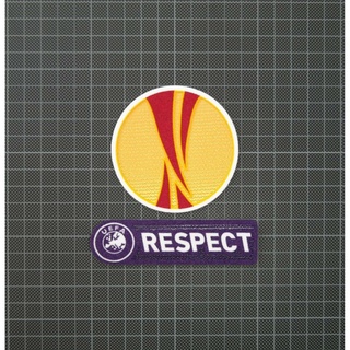 อาร์ม กำมะหยี่ Patch UEFA Europa League &amp; Purple RESPECT Football Sleeve Patches/Badges 2009-2011