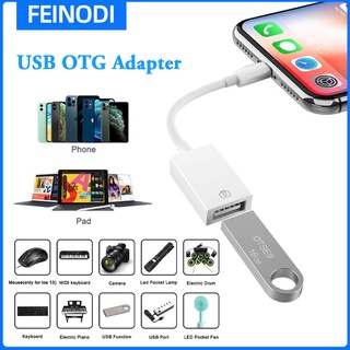 FEINODI i-Phone i-Pad to OTG Card Reader USB 3.0 Flash Drive รองรับคีย์บอร์ด/เมาส์/เปียโน MiDi/u ดิสก์/SD/TF/Micro SD