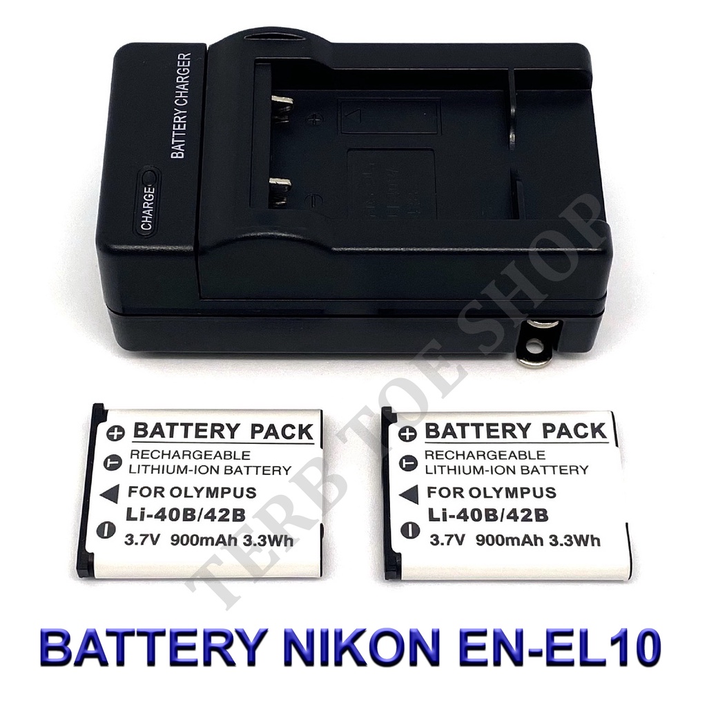 ENEL10 \ ENEL10 Battery and Charger For Nikon Coolpix S60,S80,S200