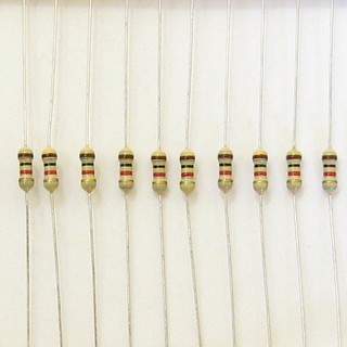 R Resistor ตัวต้านทาน 5% 1/4W 20 ชิ้น ( 12k - 2M )