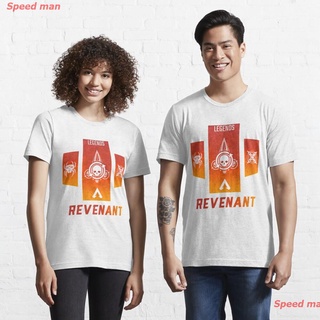ราคาระเบิดSpeed man เอเพ็กซ์เลเจนส์ เสื้อยืด apex legends Apex Legend: Revenant Banner Essential T-Shirt เสื้อยืดลายการ์