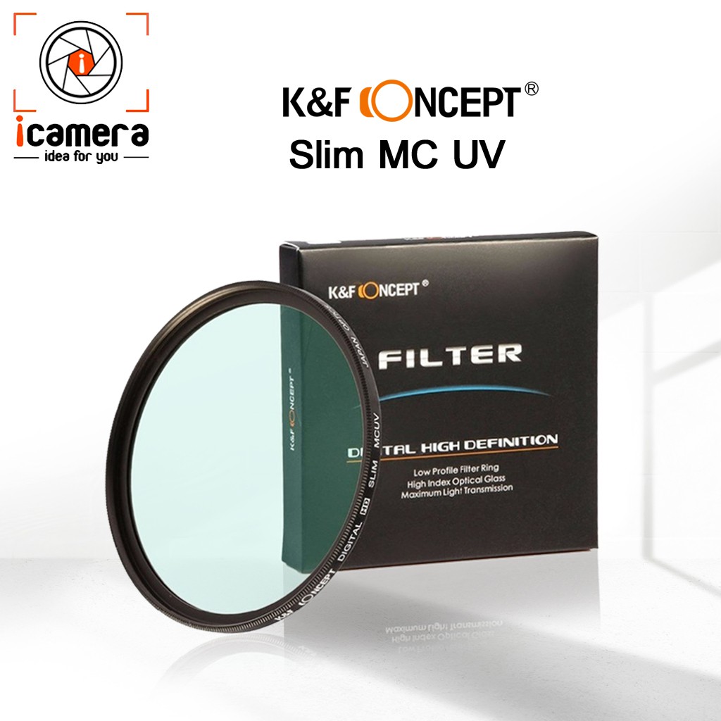 ภาพสินค้าK&F Concept HMC UV Filter มัลติโค้ด ขนาด 37, 40.5, 43, 46, 49, 52, 55, 58, 62, 67, 72, 77, 82 mm. จากร้าน icamera_gadgets บน Shopee ภาพที่ 6