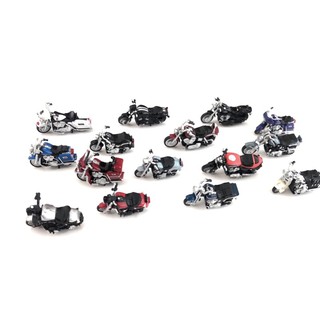 Die-Cast Motorcycle Toy Pull Back with Movable Steering Set ( suitable for display)