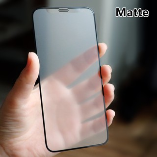 【High-Quality】Matte Frosted Film เหมาะสำรับ iPhone 11 11pro 11promax / iPhone 6 6s 6plus 6s plus ฟิล์มด้าน iphone 7 8 7plus 8plus เต็มจอ ฟิล์มกระจกด้าน iPhone X XS XR XS Max เต็มจอ