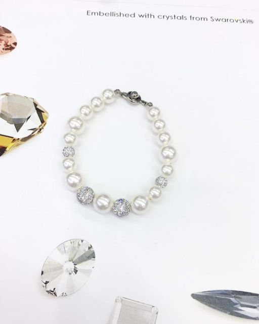 กำไลมุกสวารอฟสกี้-swarovski-crystal-pearl-bracelet