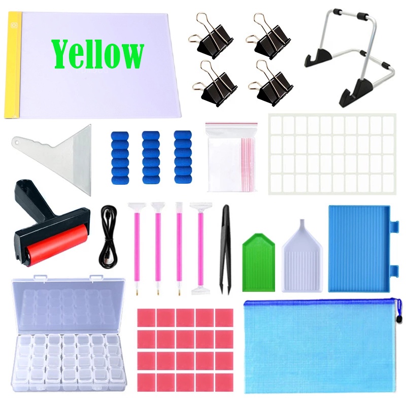 ใหม่-ชุดอุปกรณ์เย็บปักถักร้อย-ปักครอสสติตช์-ปากกากาวโมเสค-diy-สําหรับเด็ก-ผู้ใหญ่