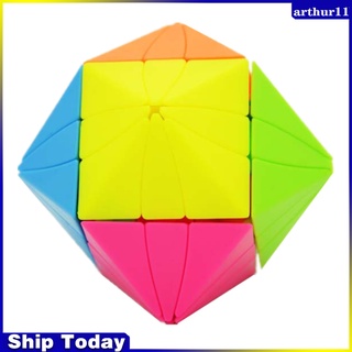 Arthur Lefun ลูกบาศก์ปริศนา ลูกบาศก์มายากลความเร็วสูง สีดํา ไร้สติกเกอร์ สีสันสดใส ของเล่นเพื่อการศึกษา ของขวัญสําหรับเด็ก