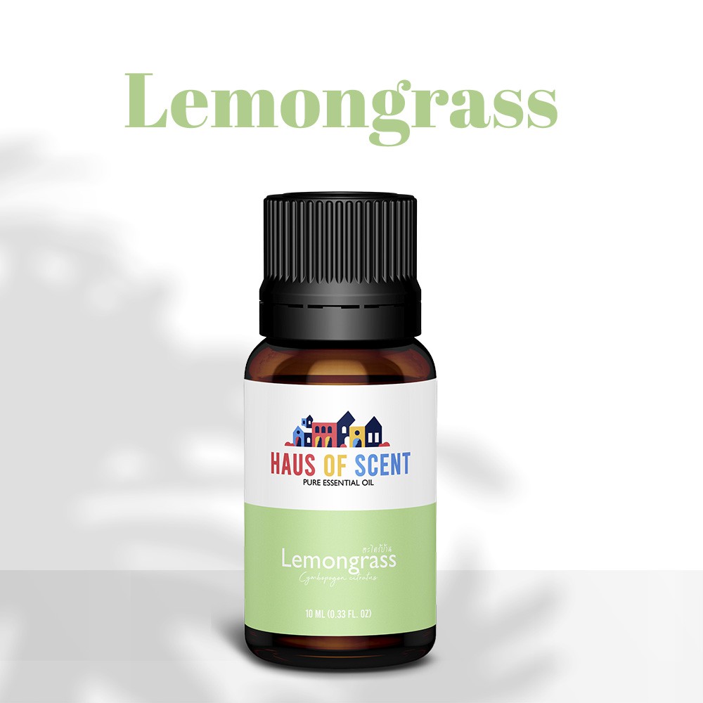 น้ำมันหอมระเหย น้ำมันอโรม่า ตะไคร้บ้าน เลมอนกลาส lemongrass แท้ 10 ml