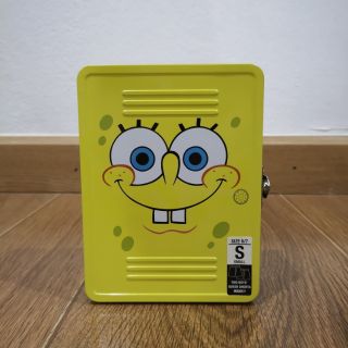 กล่องสังกะสี Spongebob กระปุกออมสิน ของแท้ มือ 1