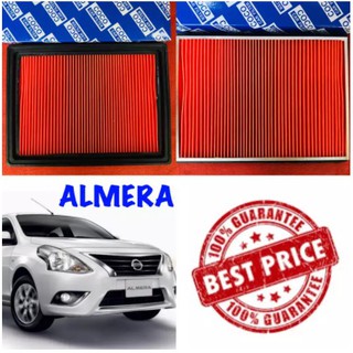 กรองอากาศ กรองอากาศเครื่อง นิสสัน อะเมร่า Nissan Almera ปี2012-2019 อัลเมร่า