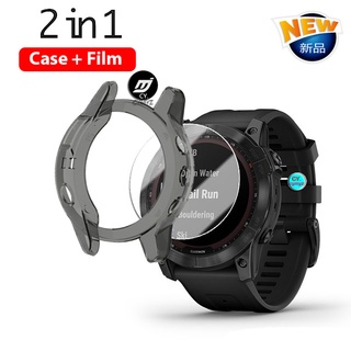 เคส Garmin Fenix 7 7X เคส เคสกันกระแทก เคสกรอบนาฬิกา สำหรับ  Garmin Fenix 7 สมาร์ทวอทช์ ฟิล์ม Garmin Fenix 7x ฟิล์ม ฟิล์มกระจกนิรภัย