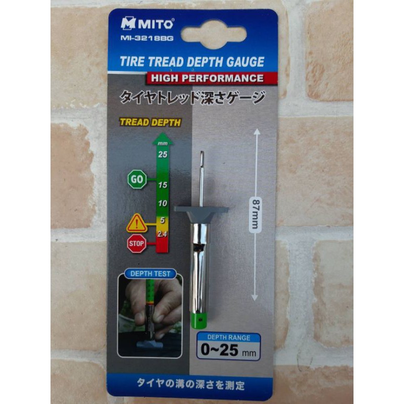 mito-เกจ์วัดความลึกร่องยางรถยนต์-tire-tread-depth-guage