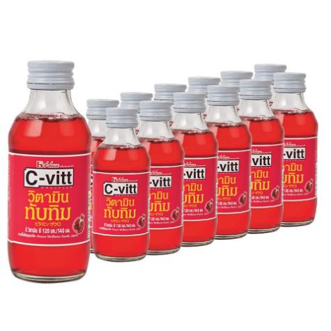 ซีวิท-เครื่องดื่มวิตามิน-ขนาด-140ml-ขวด-แพ็คละ10ขวด-c-vitt-140ml-bottle-10bottle-pack